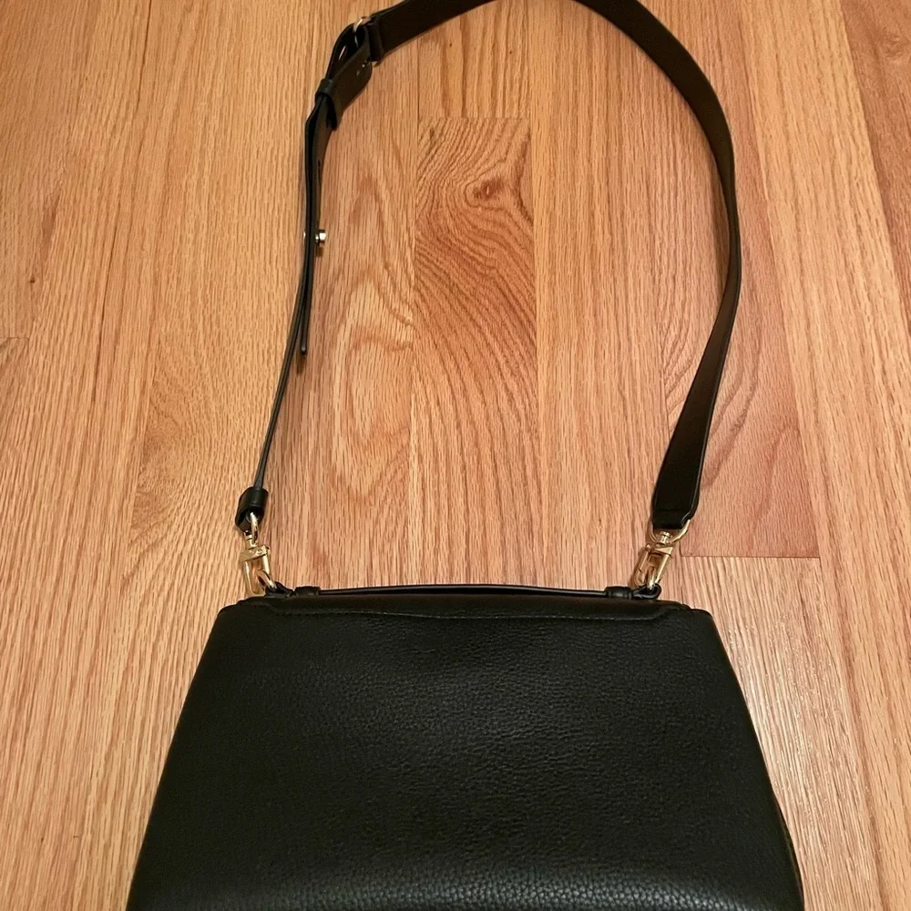 Michael Kors Black Bowery Pebbled Leather Purse